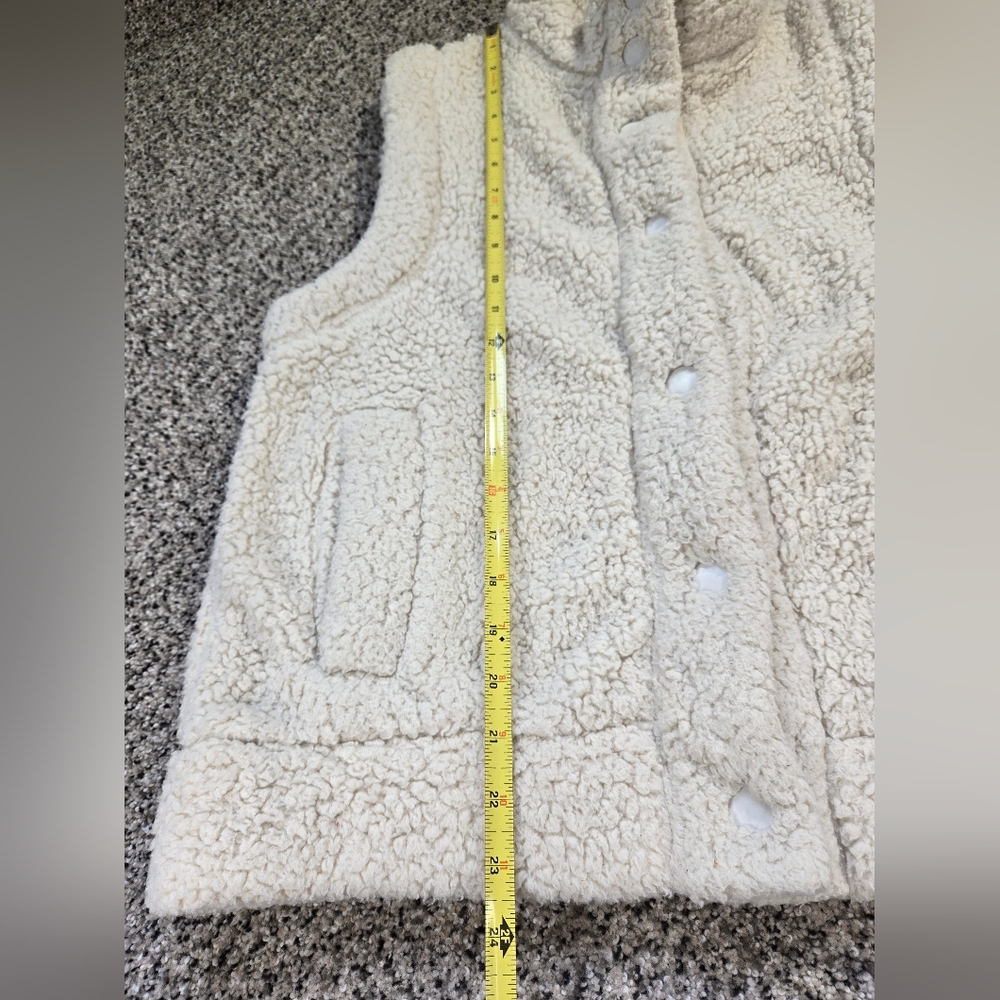 Bluenotes Off White Sherpa Vest Size Small Womens GUC - Picture 7 of 10